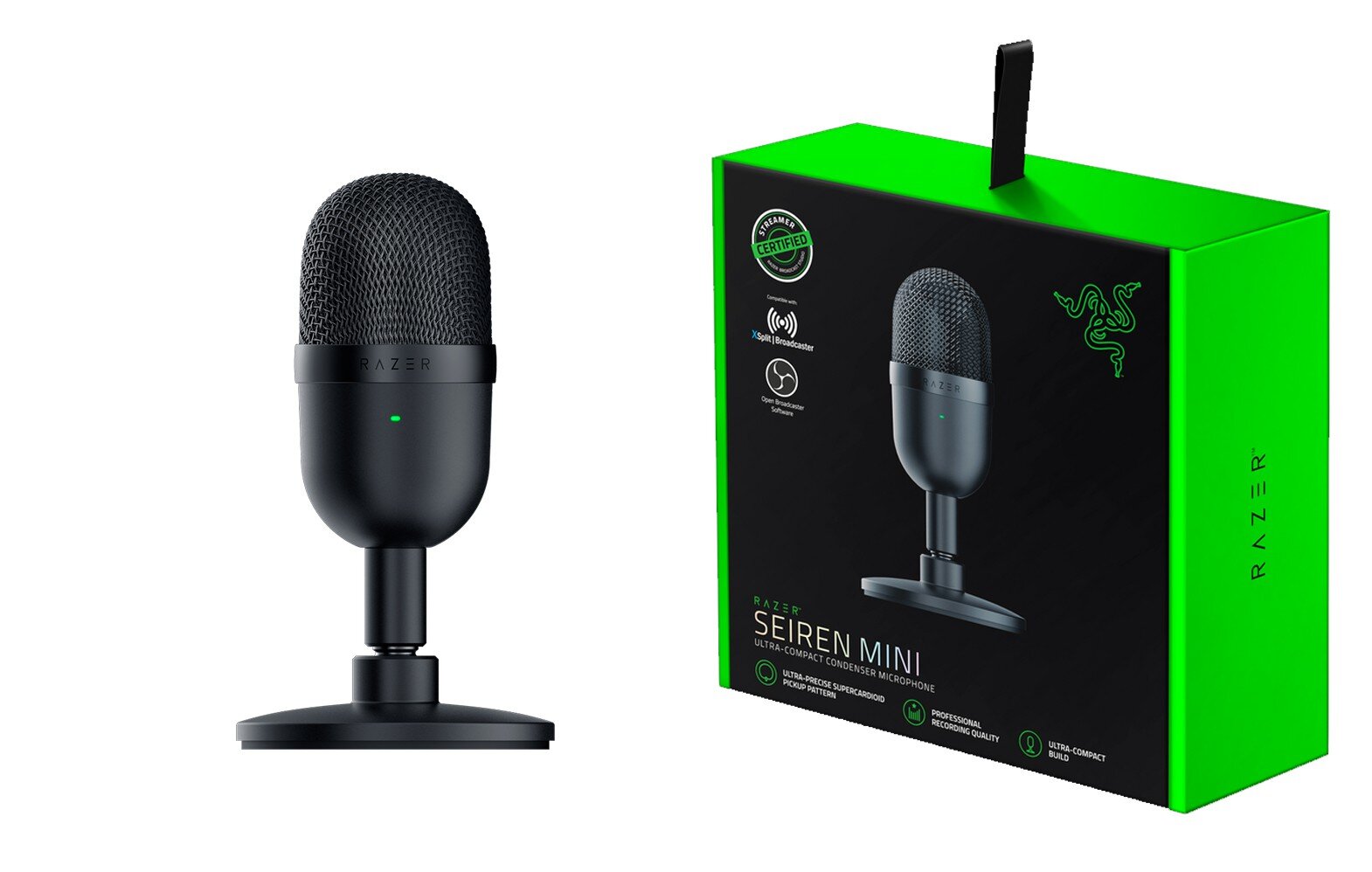 Kondensatorinis mikrofonas Razer Seiren Mini цена и информация | Mikrofonai | pigu.lt