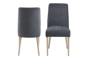 2-jų kėdžių komplektas Misty, pilkas kaina ir informacija | Virtuvės ir valgomojo kėdės | pigu.lt