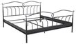 Metalinė lova Actona Line 180x200 cm, juoda kaina ir informacija | Lovos | pigu.lt