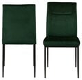 2-ų kėdžių komplektas Demi, tamsiai žalias