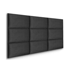 Мягкая настенная панель 82614166, темно-серая цена и информация | Мягкие стеновые панели | pigu.lt