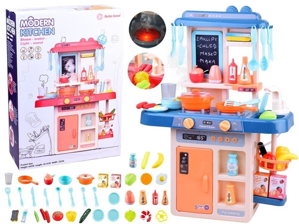 Vaikiška virtuvėlė Modern Kitchen, rožinė T20101 kaina ir informacija | Žaislai mergaitėms | pigu.lt