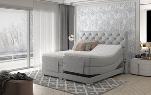 Электрическая кровать NORE Clover 17, 90x200, серая цена и информация | Кровати | pigu.lt