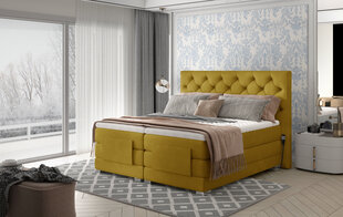 Elektrinė lova NORE Clover 11, 140x200, geltona kaina ir informacija | Lovos | pigu.lt