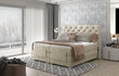 Elektrinė lova NORE Clover 01, 160x200, smėlio spalvos kaina ir informacija | Lovos | pigu.lt