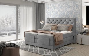 Электрическая кровать NORE Clover 18, 160x200, серая цена и информация | Кровати | pigu.lt