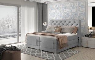 Электрическая кровать NORE Clover 13, 180x200, светло-серая цена и информация | Кровати | pigu.lt