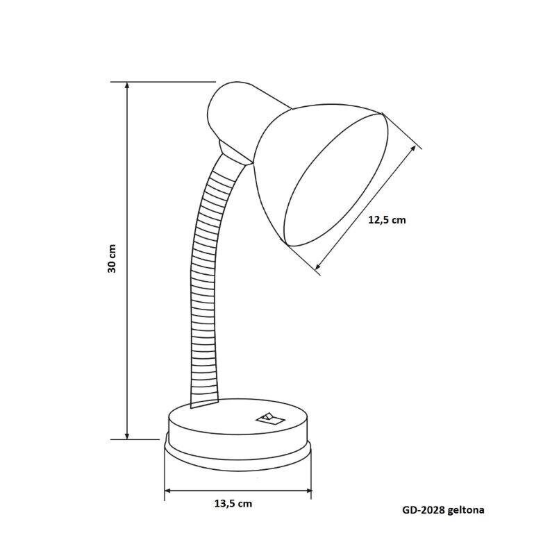 G.LUX XGD-2028 stalinis šviestuvas, geltonas kaina ir informacija | Staliniai šviestuvai | pigu.lt