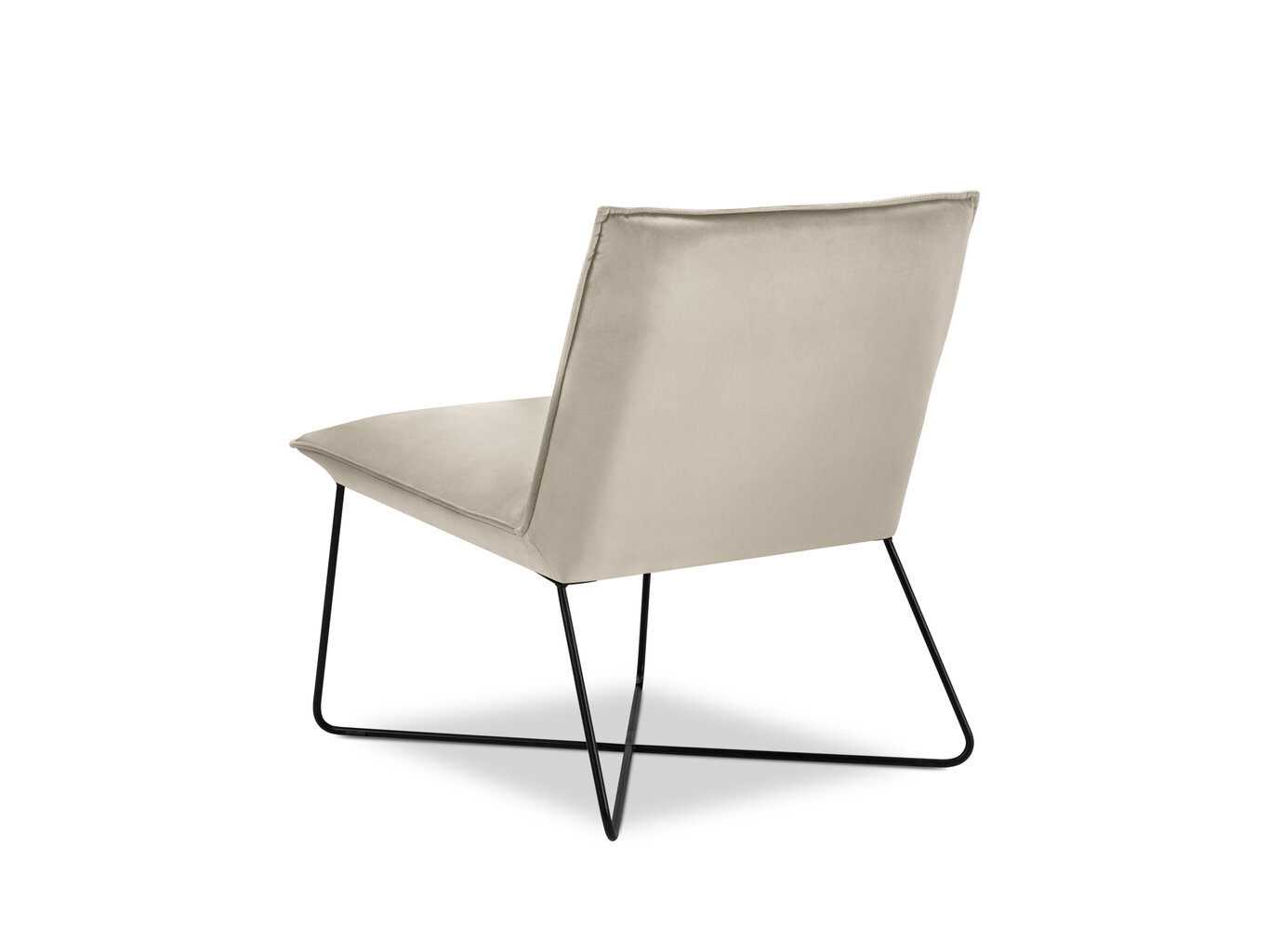Fotelis Interieurs86 Etienne, smėlio spalvos kaina ir informacija | Svetainės foteliai | pigu.lt