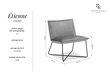 Fotelis Interieurs86 Etienne, juodas kaina ir informacija | Svetainės foteliai | pigu.lt