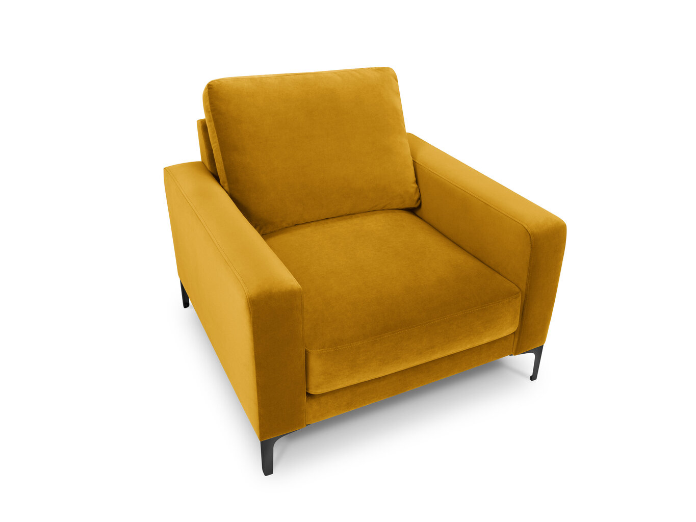 Fotelis Kooko Home Harmony, geltonas kaina ir informacija | Svetainės foteliai | pigu.lt