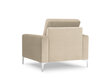 Fotelis Kooko Home Lyrique, smėlio spalvos kaina ir informacija | Svetainės foteliai | pigu.lt