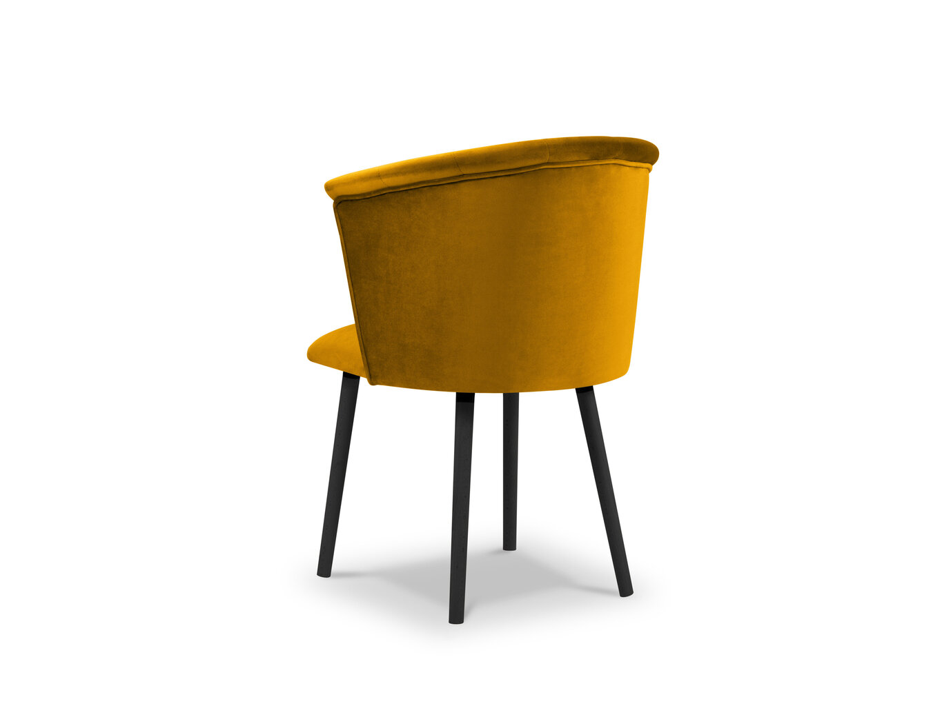 Kėdė Mazzini Sofas Clover, geltona/juoda kaina ir informacija | Virtuvės ir valgomojo kėdės | pigu.lt