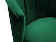 Kėdė Mazzini Sofas Clover, tamsiai žalia/juoda kaina ir informacija | Virtuvės ir valgomojo kėdės | pigu.lt