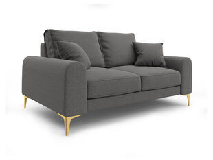 Dvivietė sofa Mazzini Sofas Madara, tamsiai pilka kaina ir informacija | Sofos | pigu.lt