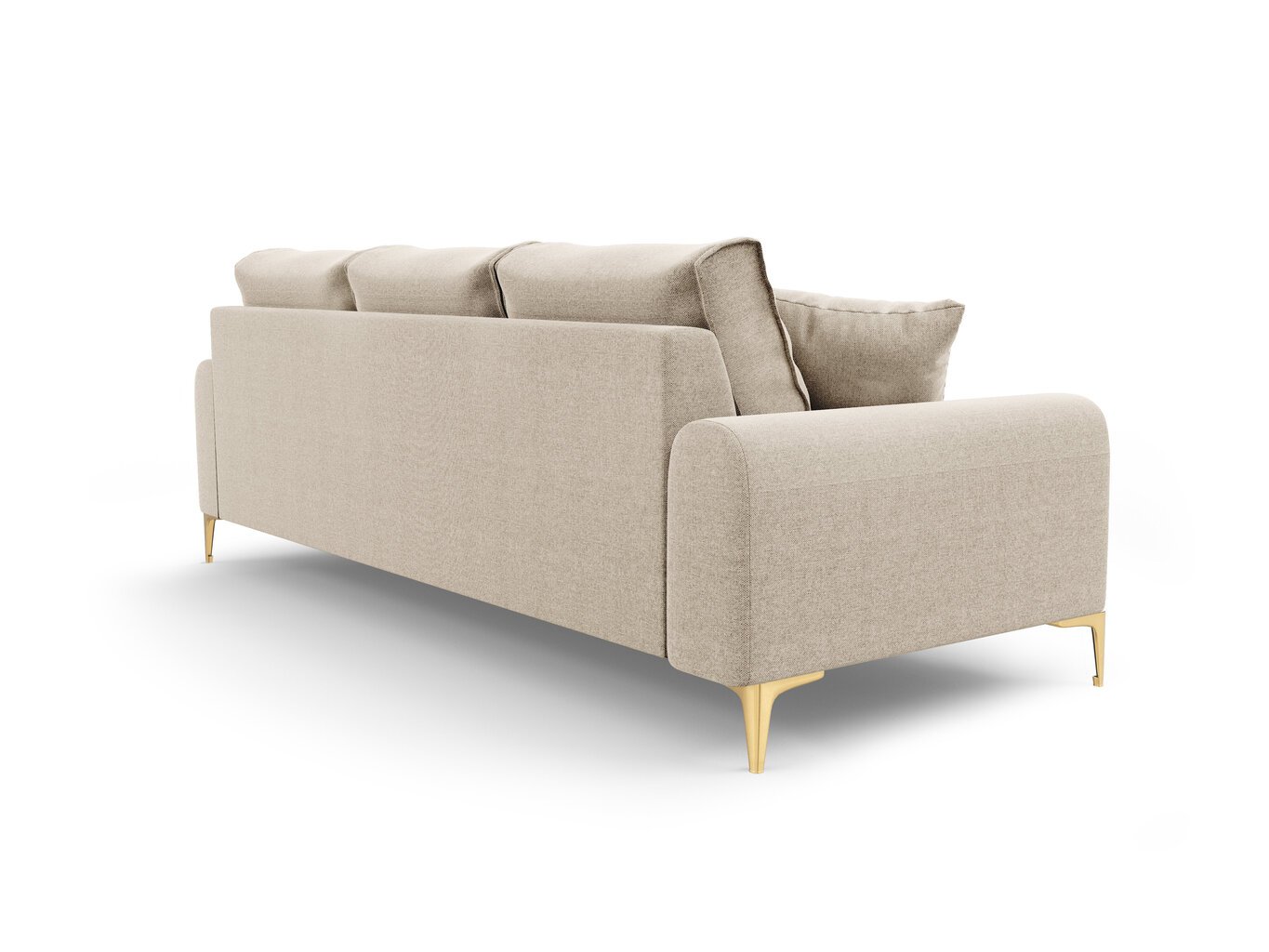 Trivietė sofa Mazzini Sofas Madara 222 cm, smėlio spalvos kaina ir informacija | Sofos | pigu.lt