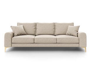 Trivietė sofa Mazzini Sofas Madara 222 cm, smėlio spalvos kaina ir informacija | Sofos | pigu.lt