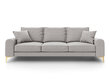 Trivietė sofa Mazzini Sofas Madara 222 cm, šviesiai pilka цена и информация | Sofos | pigu.lt