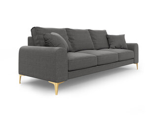 Trivietė sofa Mazzini Sofas Madara 222 cm, tamsiai pilka kaina ir informacija | Sofos | pigu.lt