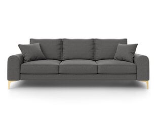 Trivietė sofa Mazzini Sofas Madara 222 cm, tamsiai pilka kaina ir informacija | Sofos | pigu.lt