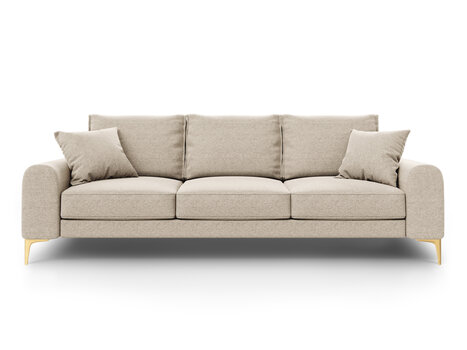 Trivietė sofa Mazzini Sofas Madara 237 cm, smėlio spalvos kaina ir informacija | Sofos | pigu.lt