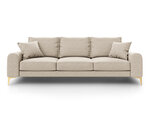 Trivietė sofa Mazzini Sofas Madara 237 cm, smėlio spalvos