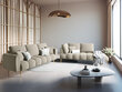 Sofa Interieurs86 Octave, smėlio spalvos/juoda kaina ir informacija | Sofos | pigu.lt