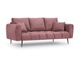 Sofa Interieurs86 Octave, rožinė/juoda kaina ir informacija | Sofos | pigu.lt
