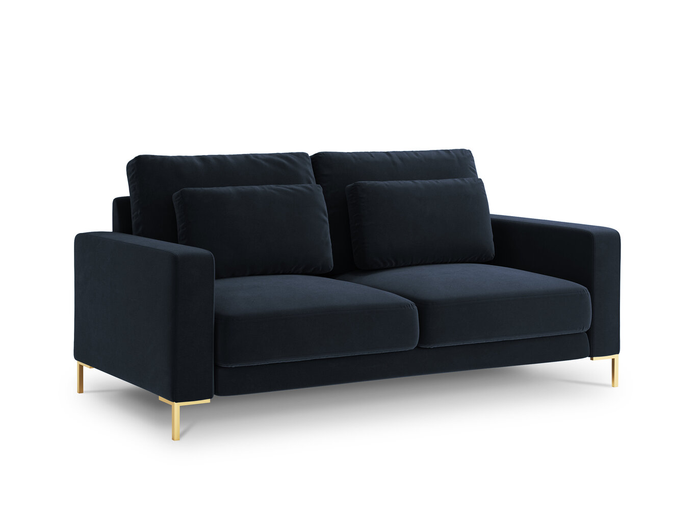 Dvivietė sofa Interieurs86 Seine, tamsiai mėlyna цена и информация | Sofos | pigu.lt