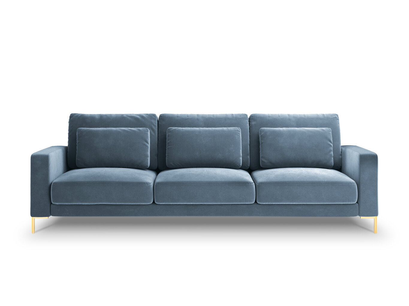 Trivietė sofa Interieurs86 Seine, šviesiai mėlyna цена и информация | Sofos | pigu.lt