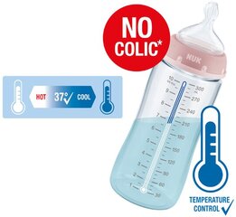 Polipropileno buteliukas su temperatūros kontrole NUK FC+, 300 ml, 0-6 mėn. kaina ir informacija | NUK Maitinimo priemonės | pigu.lt