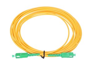 Extralink SC|APC-SC|APC 30m | Patchcord | Single mode, Simplex, 3mm, 30m цена и информация | Кабели и провода | pigu.lt