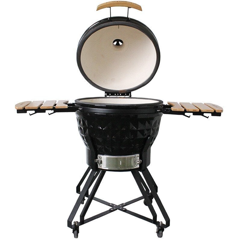 Kepsninė su priedais Zyle Kamado Diamond X Large ZY24KSBLDISET, 62 cm kaina ir informacija | Kepsninės, griliai | pigu.lt