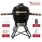 Kepsninė su priedais Zyle Kamado Diamond X Large ZY24KSBLDISET, 62 cm kaina ir informacija | Kepsninės, griliai | pigu.lt