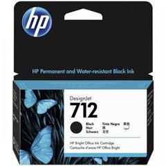 INK CARTRIDGE BLACK NO.712/38ML 3ED70A HP цена и информация | Картриджи для струйных принтеров | pigu.lt