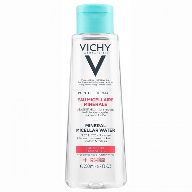 Mineralinis micelinis vanduo jautriai odai Vichy Pureté Thermale, 200 ml цена и информация | Veido prausikliai, valikliai | pigu.lt