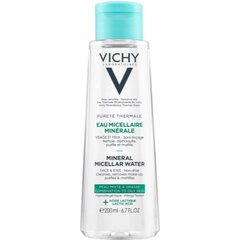 Минеральная мицеллярная вода для комбинированной и жирной кожи Vichy Pureté Thermale, 200 мл цена и информация | Средства для очищения лица | pigu.lt