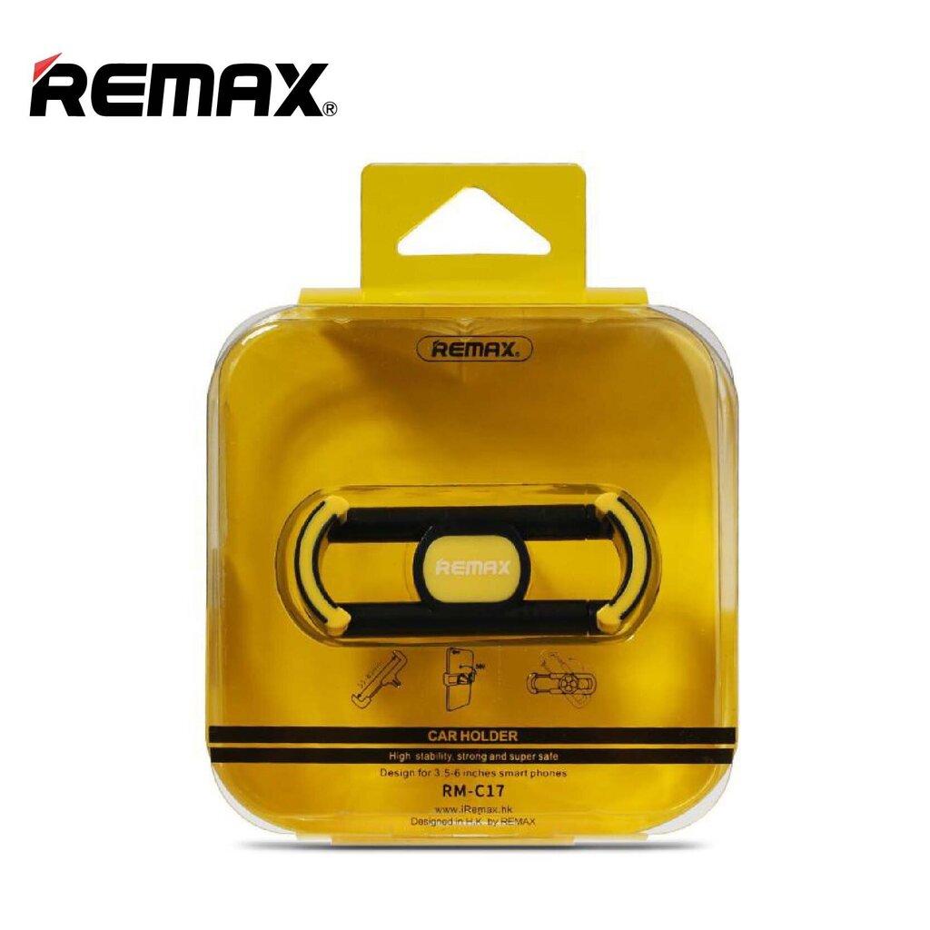 Universalus telefono laikiklis "Remax" RM-C17 skirtas įvairių tipų telefonų modeliams, 55-85 mm., 360°, juoda kaina ir informacija | Telefono laikikliai | pigu.lt