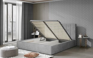 Кровать NORE Audrey 01, 140x200 см, бежевая цена и информация | Кровати | pigu.lt