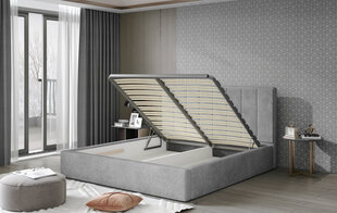 Кровать NORE Audrey 02, 140x200 см, коричневая цена и информация | Кровати | pigu.lt