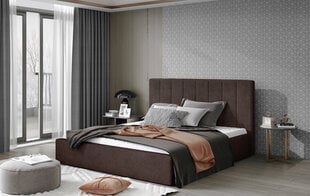 Кровать NORE Audrey 02, 140x200 см, коричневая цена и информация | Кровати | pigu.lt