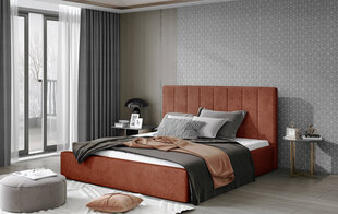 Кровать NORE Audrey 03, 140x200 см, красная цена и информация | Кровати | pigu.lt