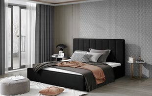 Кровать NORE Audrey 07, 160x200 см, черная цена и информация | Кровати | pigu.lt