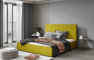 Кровать NORE Audrey 13, 160x200 см, желтая цена и информация | Кровати | pigu.lt
