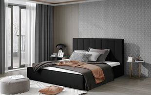 Кровать NORE Audrey 16, 160x200 см, черная цена и информация | Кровати | pigu.lt
