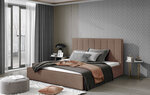 Кровать NORE Audrey 08, 180x200 см, светло-коричневая