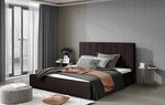 Кровать NORE Audrey 09, 180x200 см, темно-коричневая
