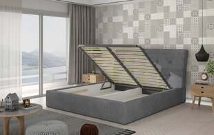 Кровать NORE Inge 07, 140x200 см, зеленая цена и информация | Кровати | pigu.lt