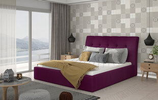 Кровать NORE Inge 08, 140x200 см, фиолетовая цена и информация | Кровати | pigu.lt