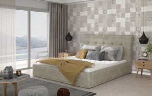 Кровать NORE Inge 17, 140x200 см, бежевого цвета цена и информация | Кровати | pigu.lt